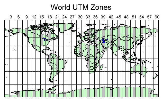 the utm system uses townships and ranges.