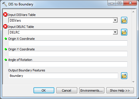File:AHGW MODFLOW Analyst Features - DIS to Boundary dialog.png