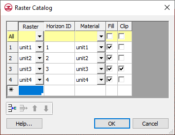Example raster catalog.