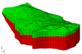 Converting a FEMWATER conceptual model: 3D mesh after running FEMWATER
